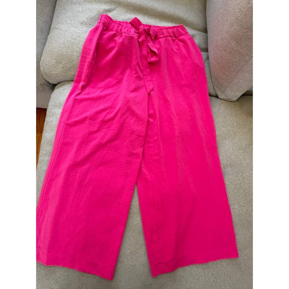 Maison d’Amélie Paris Hot Pink Wide Leg Pants Size 10